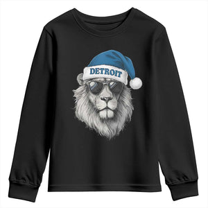 Vintage LF Christmas Youth Sweatshirt Game Day Santa Hat Football Lovers TS10 Black Print Your Wear
