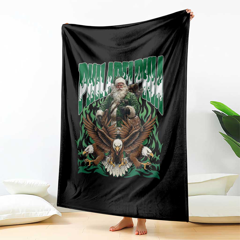 Funny Xmas Philly Throw Blanket Fly Santa Fly PFE Pride TS10 Print Your Wear
