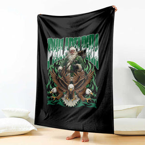 Funny Xmas Philly Throw Blanket Fly Santa Fly PFE Pride TS10 Print Your Wear