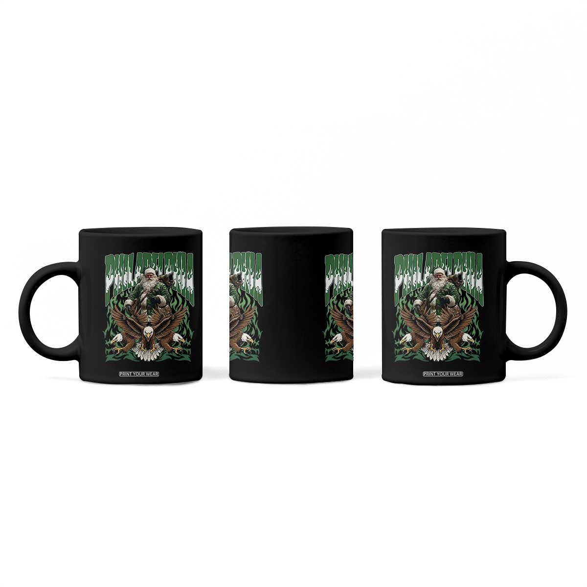 Funny Xmas Philly Coffee Mug Fly Santa Fly PFE Pride TS10 Print Your Wear