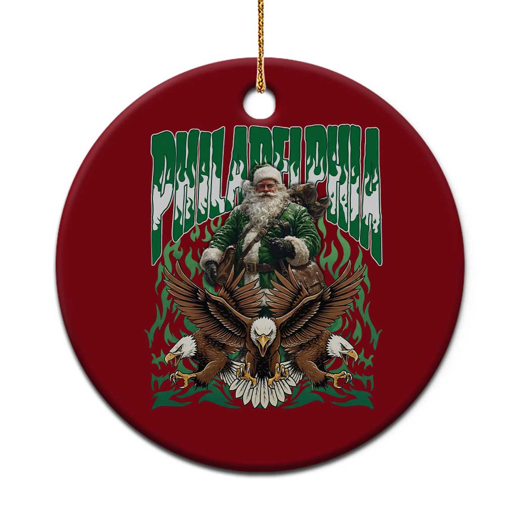 Funny Xmas Philly Ceramic Ornament Fly Santa Fly PFE Pride TS10 1pc Red Print Your Wear
