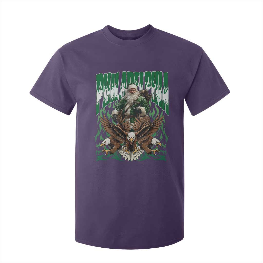 Funny Xmas Philly T Shirt For Kid Fly Santa Fly PFE Pride TS10 Purple Print Your Wear