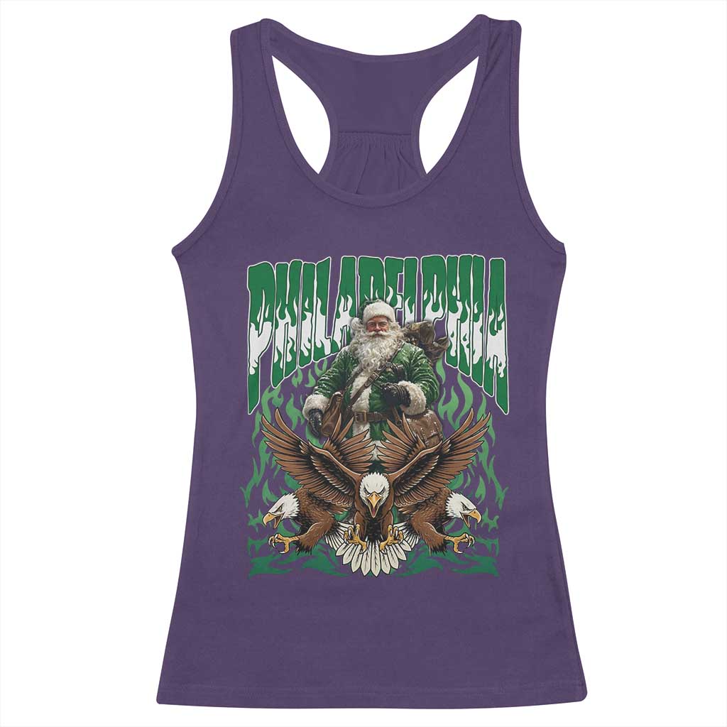 Funny Xmas Philly Racerback Tank Top Fly Santa Fly PFE Pride TS10 Purple Print Your Wear