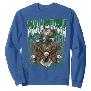Funny Xmas Philly Sweatshirt Fly Santa Fly PFE Pride TS10 Royal Blue Print Your Wear