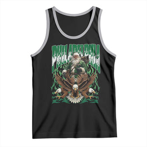 Funny Xmas Philly Tank Top Fly Santa Fly PFE Pride TS10 Black Athletic Heather Print Your Wear