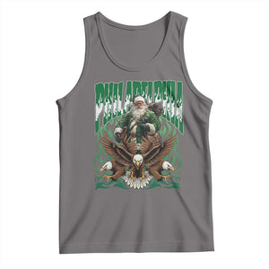 Funny Xmas Philly Tank Top Fly Santa Fly PFE Pride TS10 Deep Heather Print Your Wear