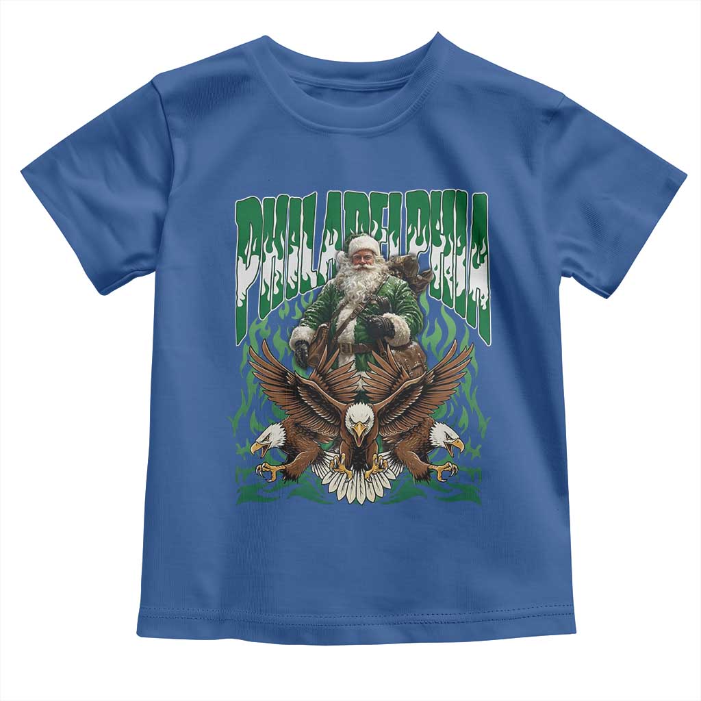 Funny Xmas Philly Toddler T Shirt Fly Santa Fly PFE Pride TS10 Royal Blue Print Your Wear