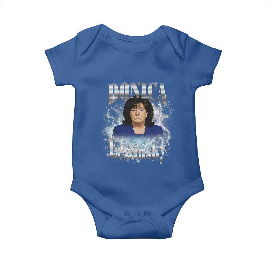Funny Donica Lewinsky Baby Onesie Big Beautiful Bill Clinton Bubba Trump Bootleg TS10 Royal Blue Print Your Wear