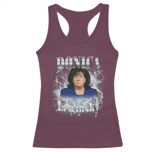 Funny Donica Lewinsky Racerback Tank Top Big Beautiful Bill Clinton Bubba Trump Bootleg TS10 Maroon Print Your Wear