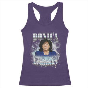 Funny Donica Lewinsky Racerback Tank Top Big Beautiful Bill Clinton Bubba Trump Bootleg TS10 Purple Print Your Wear