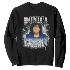 Funny Donica Lewinsky Sweatshirt Big Beautiful Bill Clinton Bubba Trump Bootleg TS10 Black Print Your Wear