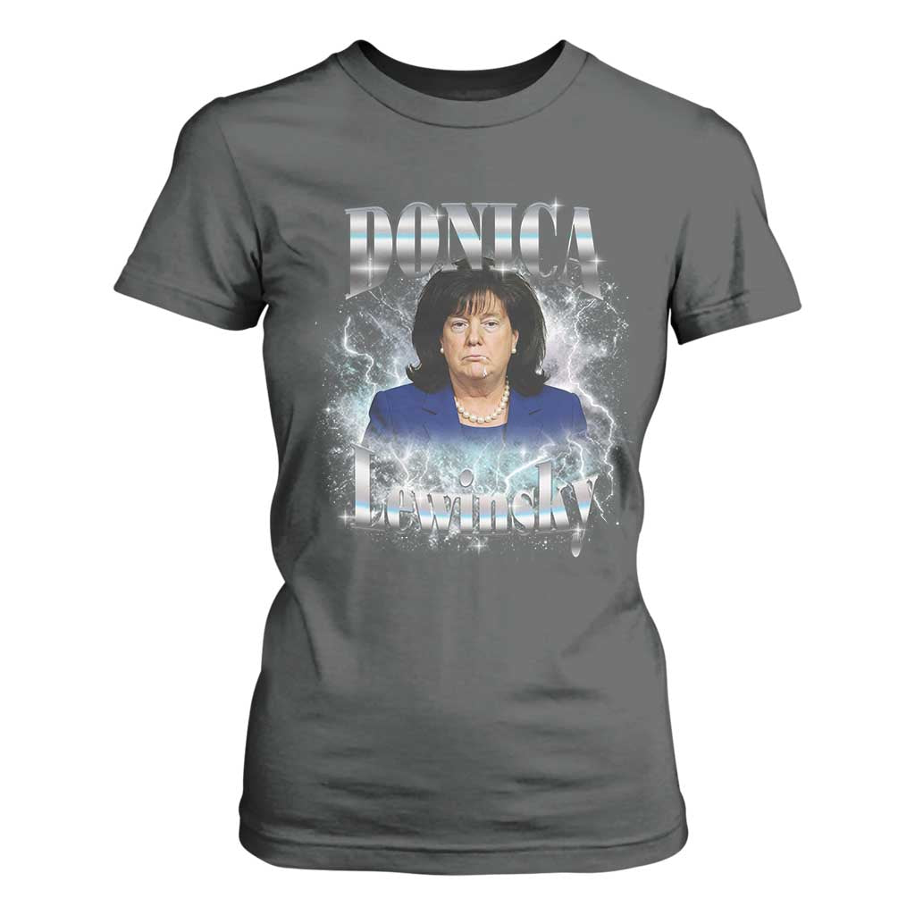 Funny Donica Lewinsky T Shirt For Women Big Beautiful Bill Clinton Bubba Trump Bootleg TS10 Dark Heather Print Your Wear