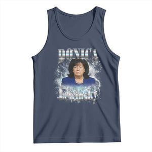 Funny Donica Lewinsky Tank Top Big Beautiful Bill Clinton Bubba Trump Bootleg TS10 Navy Print Your Wear