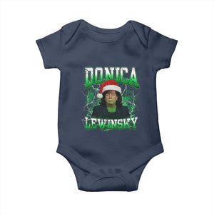 Funny Christmas Donica Lewinsky Baby Onesie Big Beautiful Bill Clinton Bubba Trump TS10 Navy Print Your Wear
