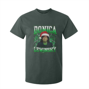 Funny Christmas Donica Lewinsky T Shirt For Kid Big Beautiful Bill Clinton Bubba Trump TS10 Dark Forest Green Print Your Wear