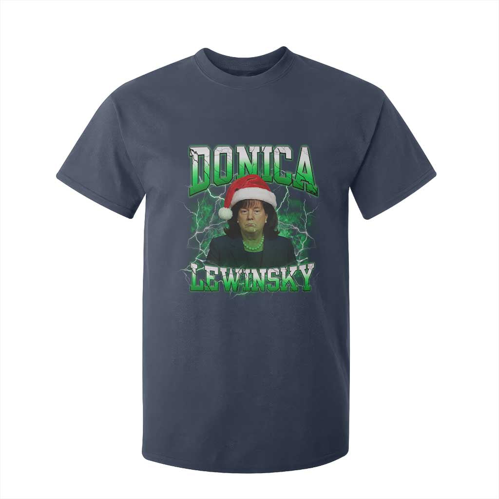 Funny Christmas Donica Lewinsky T Shirt For Kid Big Beautiful Bill Clinton Bubba Trump TS10 Navy Print Your Wear