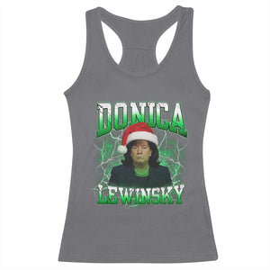 Funny Christmas Donica Lewinsky Racerback Tank Top Big Beautiful Bill Clinton Bubba Trump TS10 Charcoal Print Your Wear