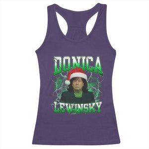 Funny Christmas Donica Lewinsky Racerback Tank Top Big Beautiful Bill Clinton Bubba Trump TS10 Purple Print Your Wear