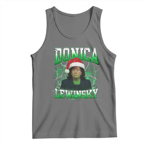 Funny Christmas Donica Lewinsky Tank Top Big Beautiful Bill Clinton Bubba Trump TS10 Black Heather Print Your Wear