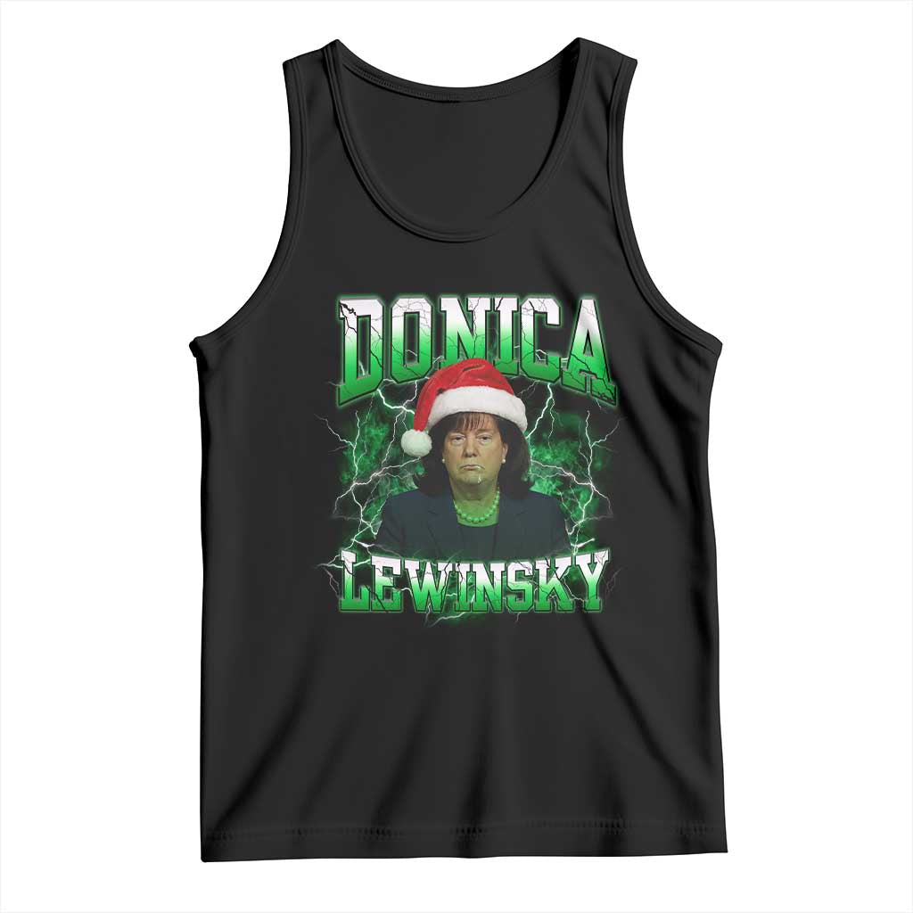 Funny Christmas Donica Lewinsky Tank Top Big Beautiful Bill Clinton Bubba Trump TS10 Black Print Your Wear