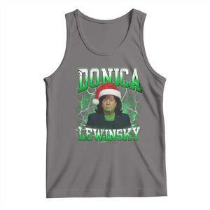 Funny Christmas Donica Lewinsky Tank Top Big Beautiful Bill Clinton Bubba Trump TS10 Deep Heather Print Your Wear