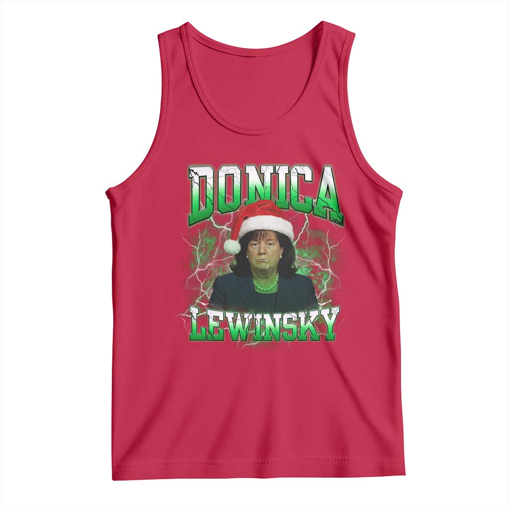 Funny Christmas Donica Lewinsky Tank Top Big Beautiful Bill Clinton Bubba Trump TS10 Red Print Your Wear