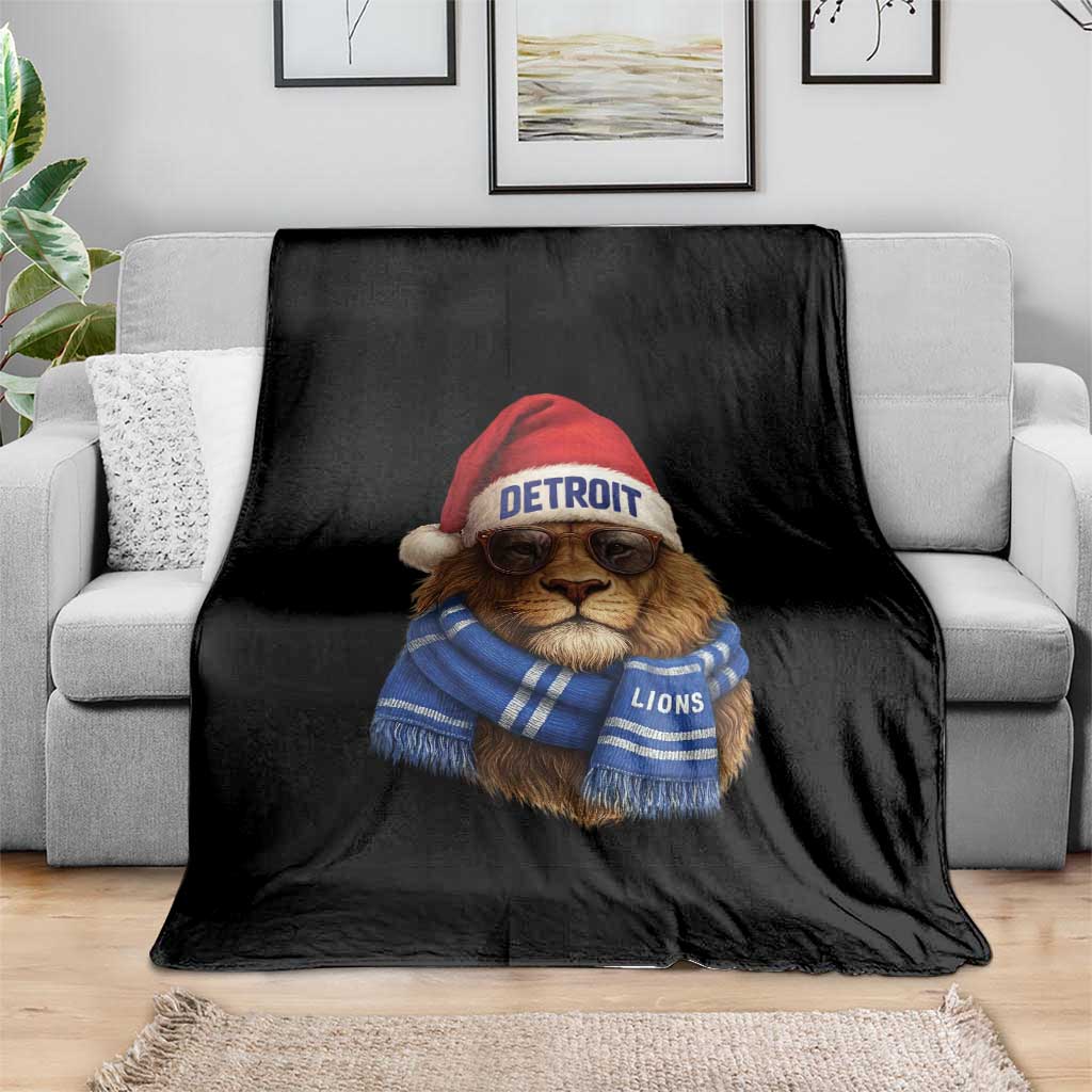 Vintage LF Christmas Throw Blanket Game Day Santa Hat Football Lovers TS10 Print Your Wear