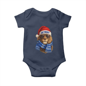 Vintage LF Christmas Baby Onesie Game Day Santa Hat Football Lovers TS10 Navy Print Your Wear