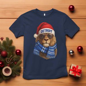 Vintage LF Christmas T Shirt Game Day Santa Hat Football Lovers TS10 Navy Print Your Wear