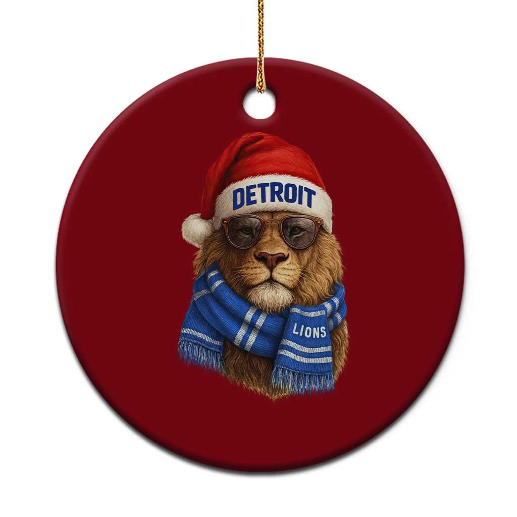 Vintage LF Christmas Ceramic Ornament Game Day Santa Hat Football Lovers TS10 1pc Red Print Your Wear