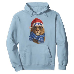 Vintage LF Christmas Hoodie Game Day Santa Hat Football Lovers TS10 Light Blue Print Your Wear