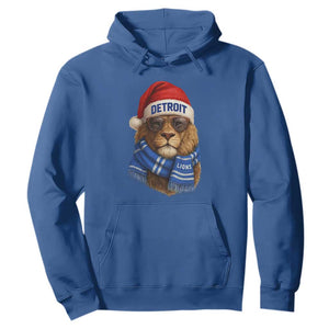 Vintage LF Christmas Hoodie Game Day Santa Hat Football Lovers TS10 Royal Blue Print Your Wear