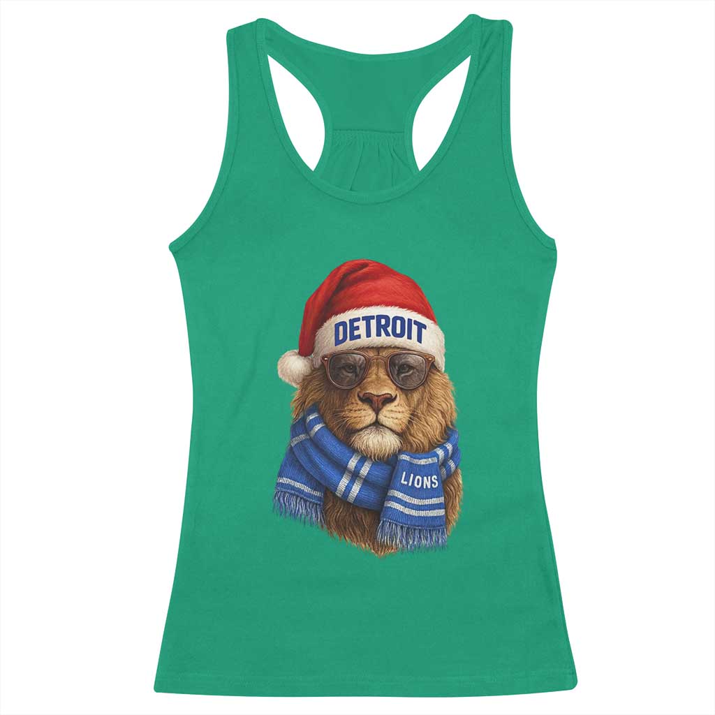 Vintage LF Christmas Racerback Tank Top Game Day Santa Hat Football Lovers TS10 Irish Green Print Your Wear