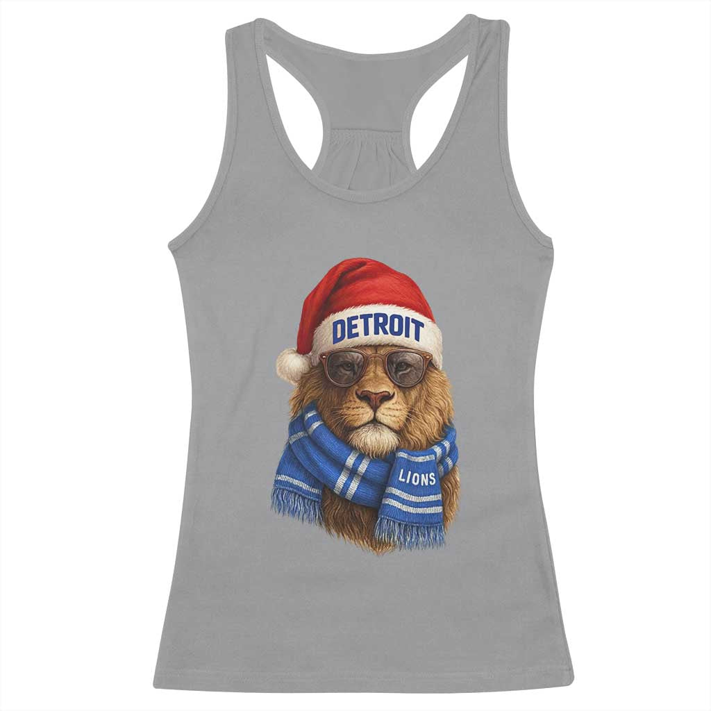 Vintage LF Christmas Racerback Tank Top Game Day Santa Hat Football Lovers TS10 Sport Gray Print Your Wear