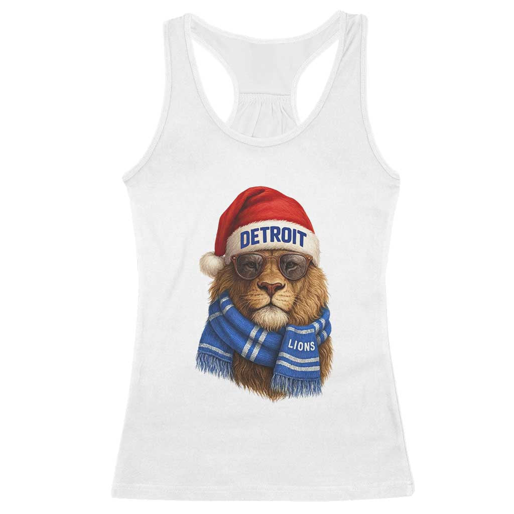 Vintage LF Christmas Racerback Tank Top Game Day Santa Hat Football Lovers TS10 White Print Your Wear