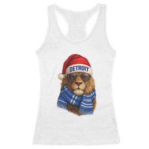 Vintage LF Christmas Racerback Tank Top Game Day Santa Hat Football Lovers TS10 White Print Your Wear