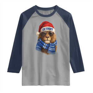 Vintage LF Christmas Raglan Shirt Game Day Santa Hat Football Lovers TS10 Sport Gray Navy Print Your Wear