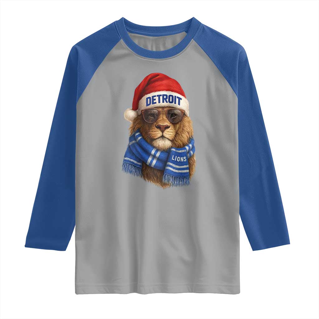 Vintage LF Christmas Raglan Shirt Game Day Santa Hat Football Lovers TS10 Sport Gray Royal Print Your Wear