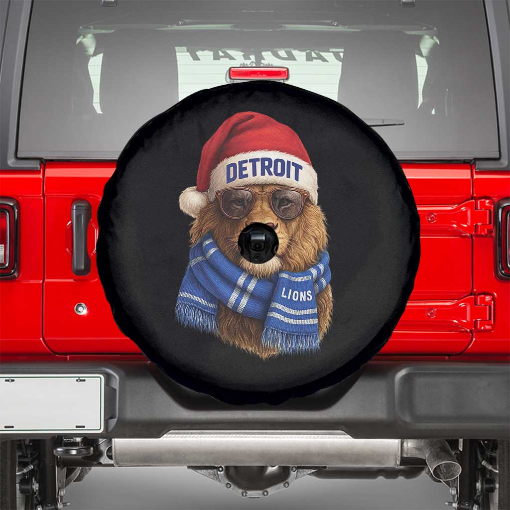 Vintage LF Christmas Spare Tire Cover Game Day Santa Hat Football Lovers TS10 Black Print Your Wear