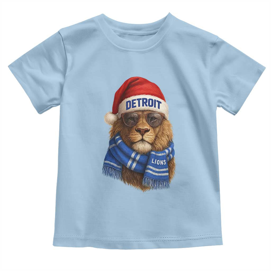 Vintage LF Christmas Toddler T Shirt Game Day Santa Hat Football Lovers TS10 Light Blue Print Your Wear