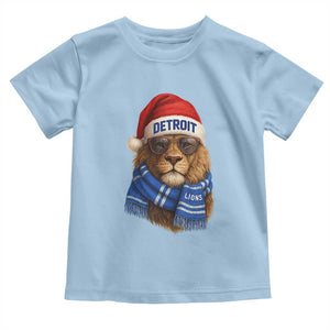 Vintage LF Christmas Toddler T Shirt Game Day Santa Hat Football Lovers TS10 Light Blue Print Your Wear