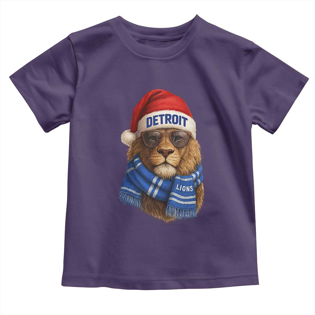 Vintage LF Christmas Toddler T Shirt Game Day Santa Hat Football Lovers TS10 Purple Print Your Wear