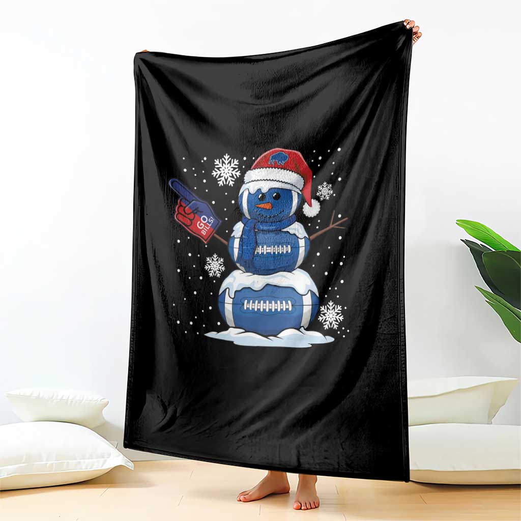 Christmas BFB Football Throw Blanket Vintage 90s BFB Sports Fan Football Snowman Xmas Pajamas TS10 Print Your Wear