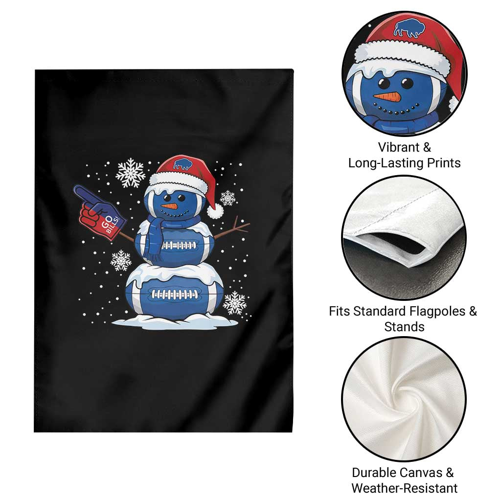 Christmas BFB Football Garden Flag Vintage 90s BFB Sports Fan Football Snowman Xmas Pajamas TS10 Print Your Wear