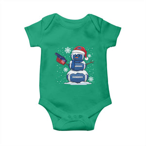 Christmas BFB Football Baby Onesie Vintage 90s BFB Sports Fan Football Snowman Xmas Pajamas TS10 Irish Green Print Your Wear