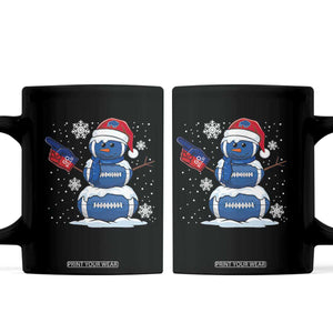 Christmas BFB Football Coffee Mug Vintage 90s BFB Sports Fan Football Snowman Xmas Pajamas TS10 Black Print Your Wear