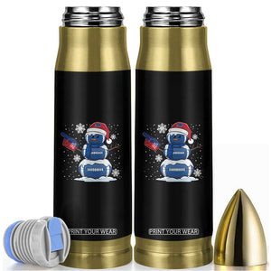 Christmas BFB Football Bullet Tumbler Vintage 90s BFB Sports Fan Football Snowman Xmas Pajamas TS10 Black Print Your Wear