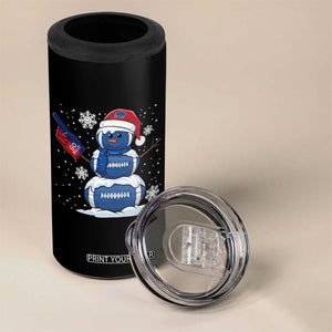 Christmas BFB Football 4 in 1 Can Cooler Tumbler Vintage 90s BFB Sports Fan Football Snowman Xmas Pajamas TS10 Print Your Wear