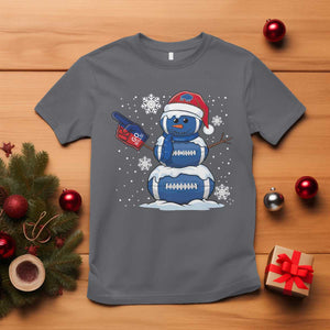 Christmas BFB Football T Shirt Vintage 90s BFB Sports Fan Football Snowman Xmas Pajamas TS10 Charcoal Print Your Wear