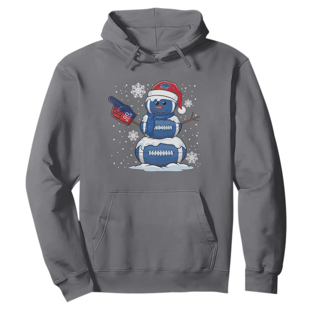 Christmas BFB Football Hoodie Vintage 90s BFB Sports Fan Football Snowman Xmas Pajamas TS10 Charcoal Print Your Wear